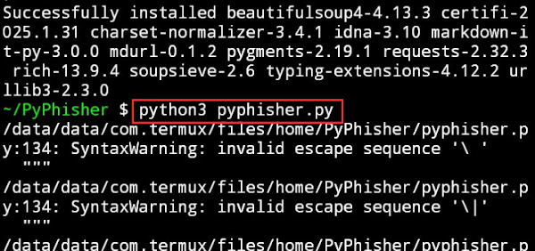 PyPhisher in Termux: Ultimate Phishing Tool for Termux Users
