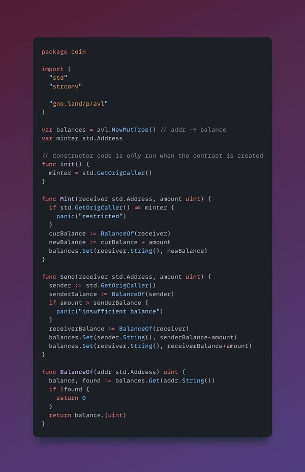 Gnolang code example