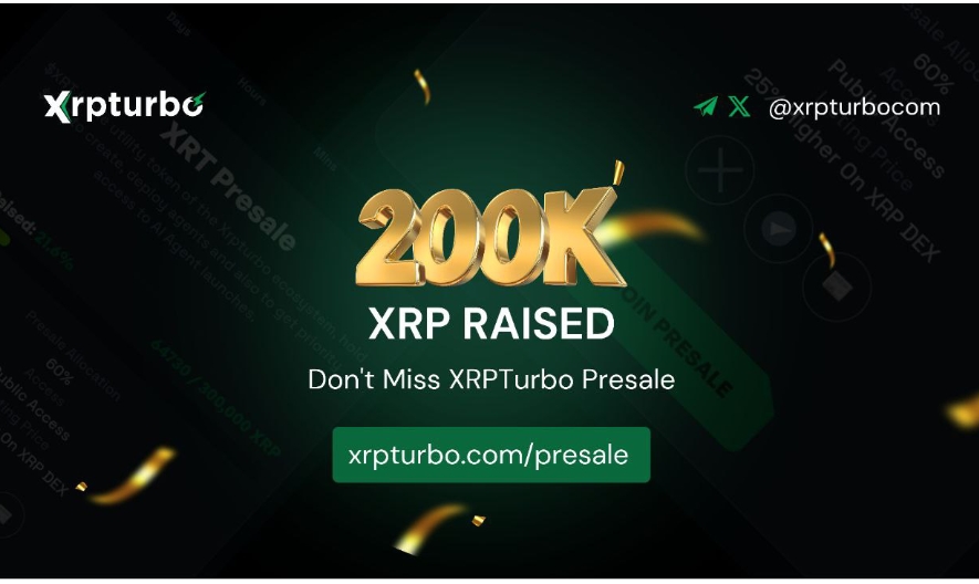 XRPTurbo Surpasses 200,000 XRP In Presale, Set To Launch First Launchpad On The XRP Ledger
