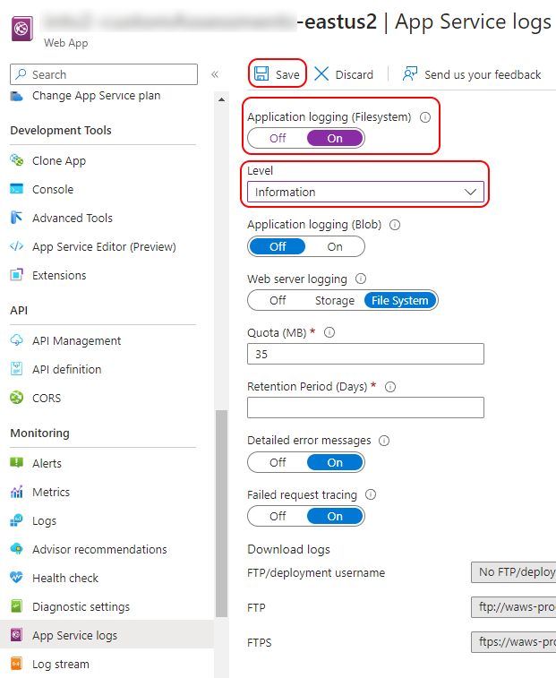 Logging in Azure with Application Insights and Serilog