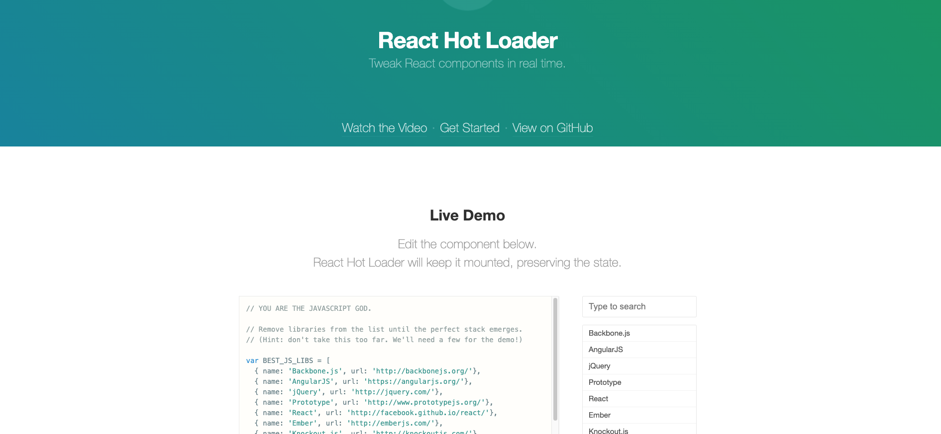 React Hot Loader