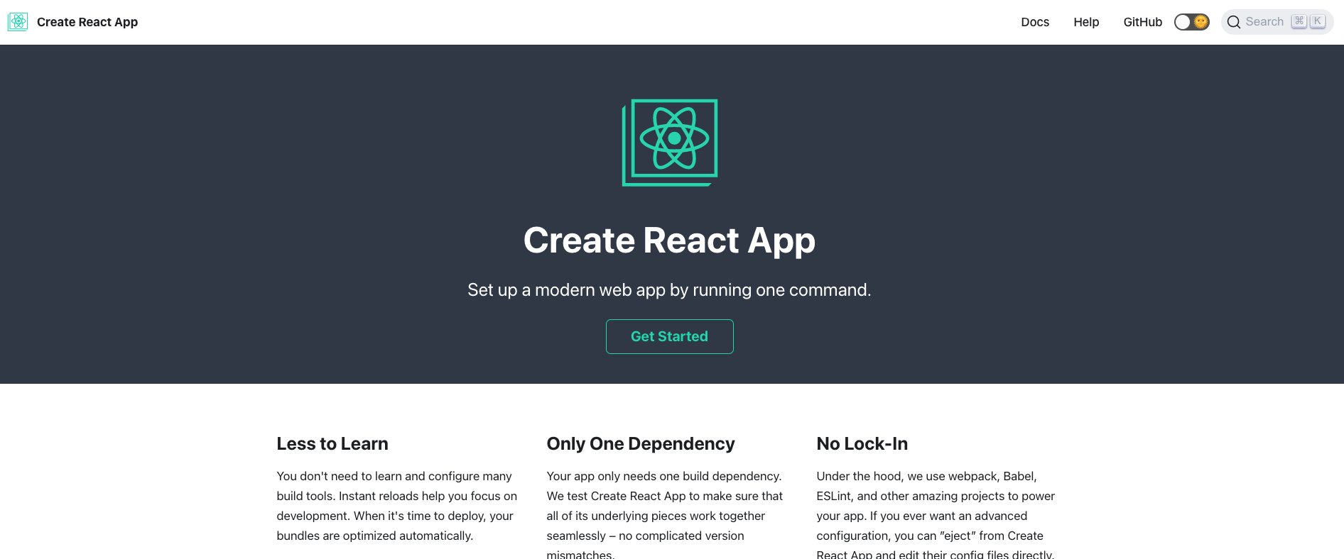 Create React App