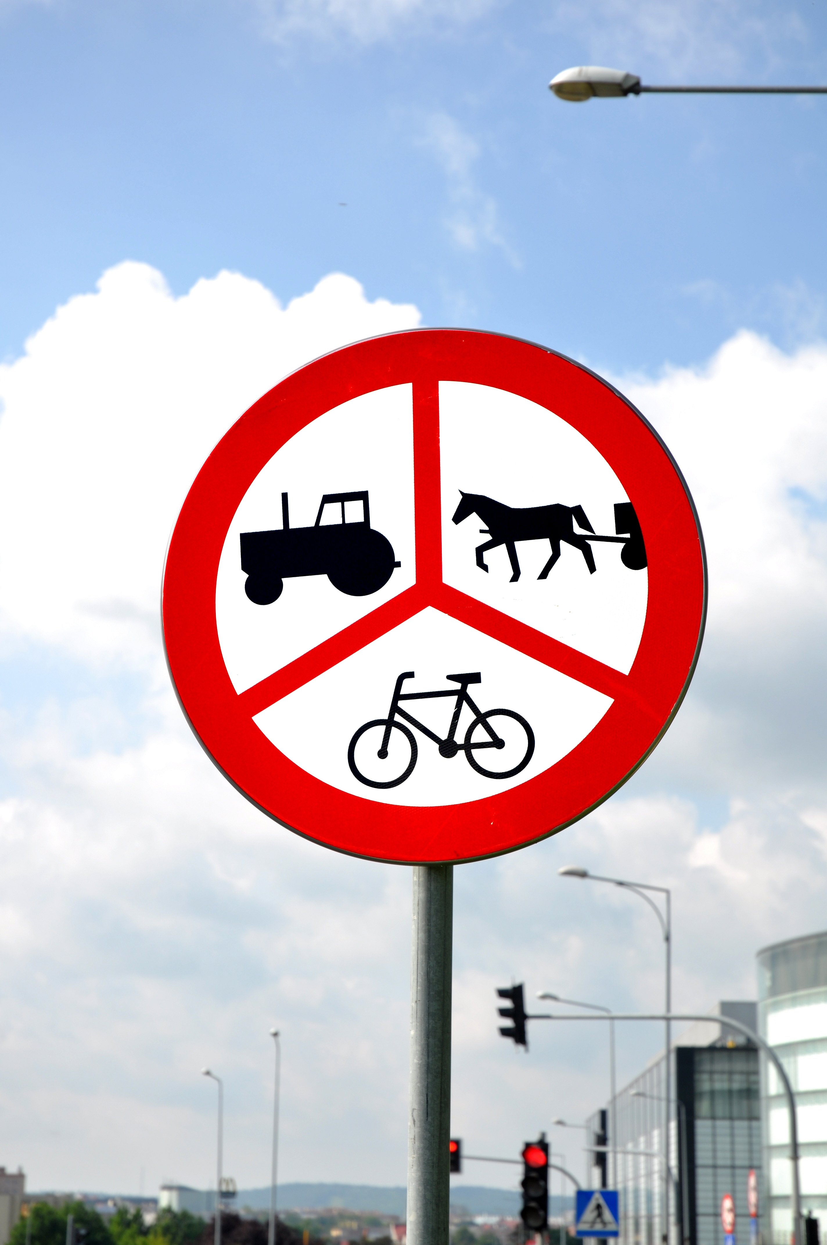 I’m guessing this sign bans tractors, horses and carts, and bicycles?! (Source: Shutterstock)