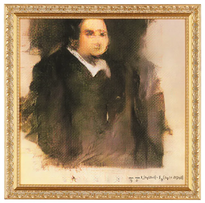 “Edmond de Belamy,” by the art collective Obvious, sold for $432,000 at auction 