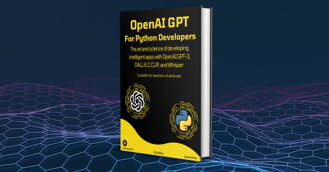 OpenAI GPT For Python Developers:  https://leanpub.com/openaigptforpythondevelopers/