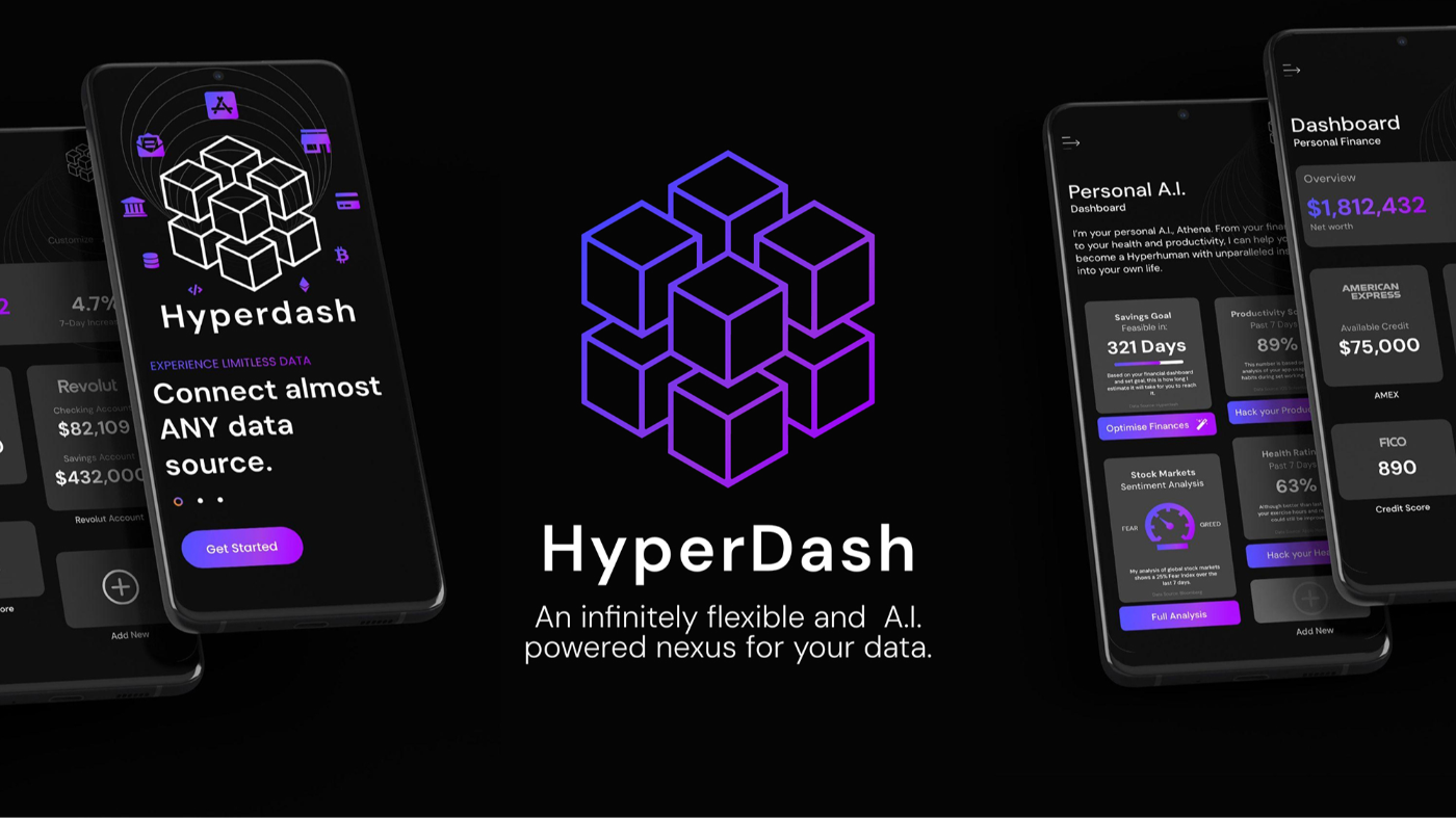 HyperDash - our AI-driven app that helps individuals and businesses alike make better, data-driven decisions (in a beautiful way)!