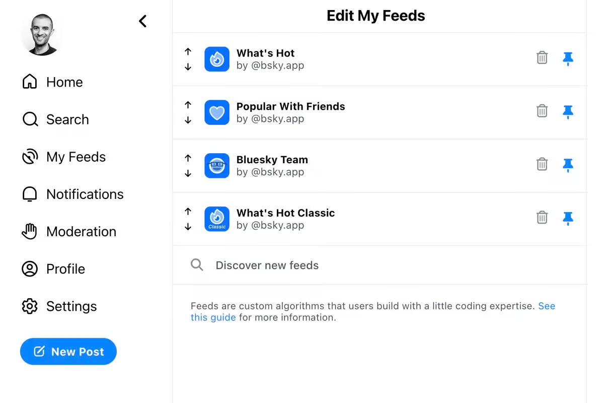 Examples of Custom Algorithms on Bluesky.
