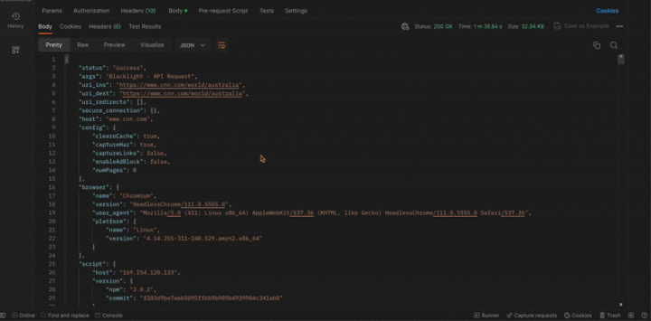 A scan of CNN.com’s Australia section reveals a long list of trackers. Credit:Bach Le