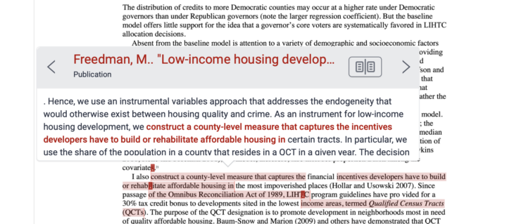 A Markup analysis of Claudine Gay’s paper in Turnitin shows that two lines were flagged for text overlap