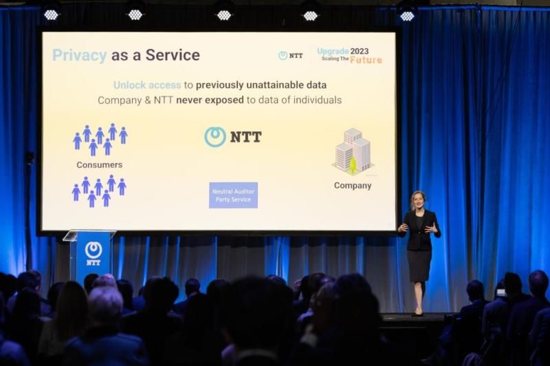 NTT Upgrade 2023 in San Francisco. Image courtesy of NTT Research on LinkedIn.
