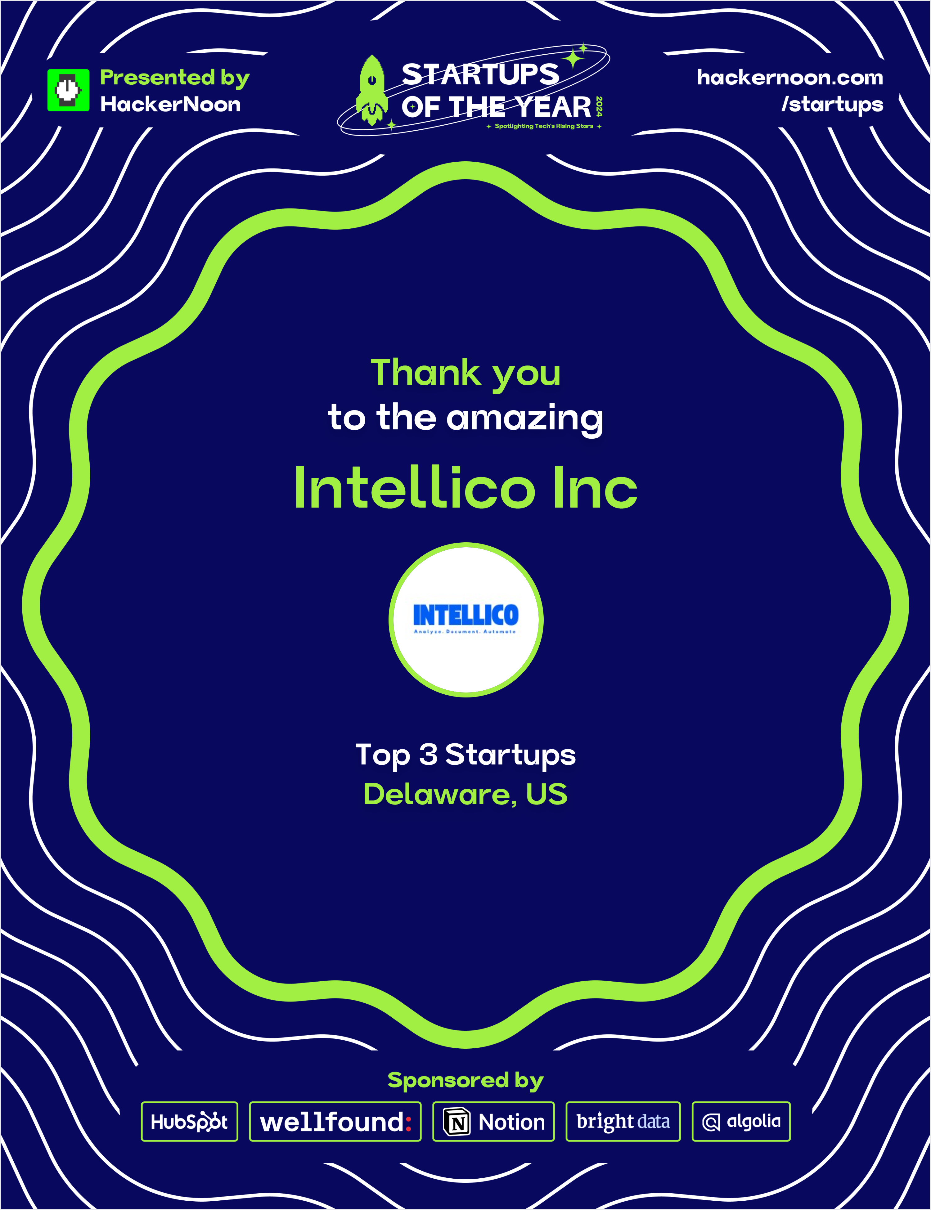 Meet Intellico, Winner of Startups of The Year 2024 in Delaware, US/ SaaS