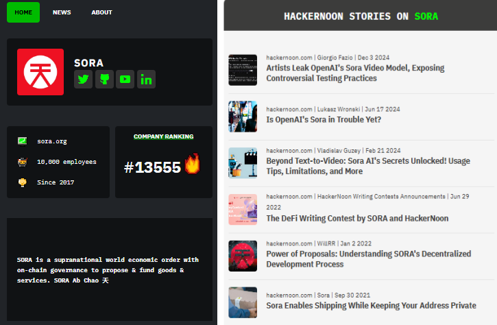 Meet Sora: HackerNoon Company of the Week