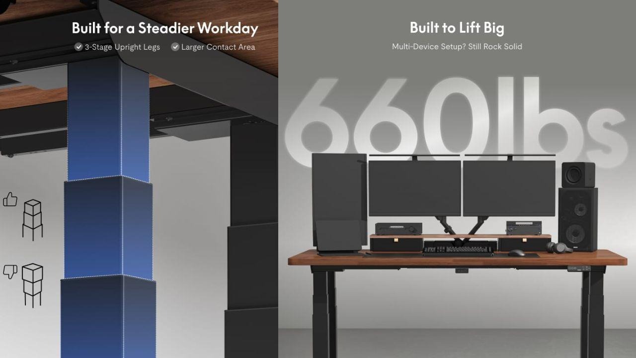 FlexiSpot E7 Plus Max: Most Stable Four-Leg Standing Desk