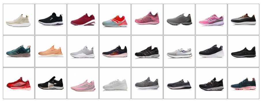Figure 5: Generated images for shock absorption and breathable running shoes (减震透气跑鞋).