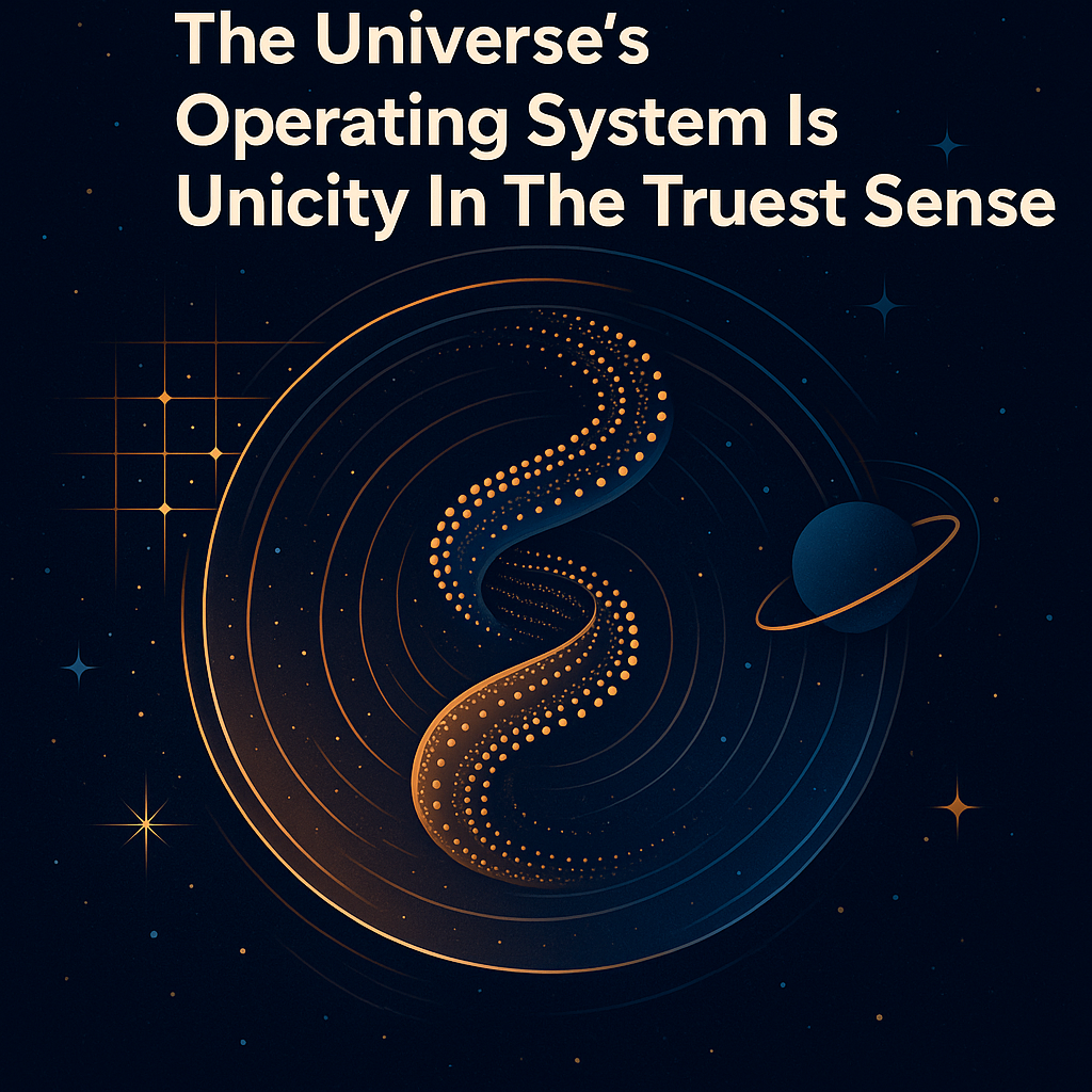 The Universe's Operating System Is Unicity In The Truest Sense