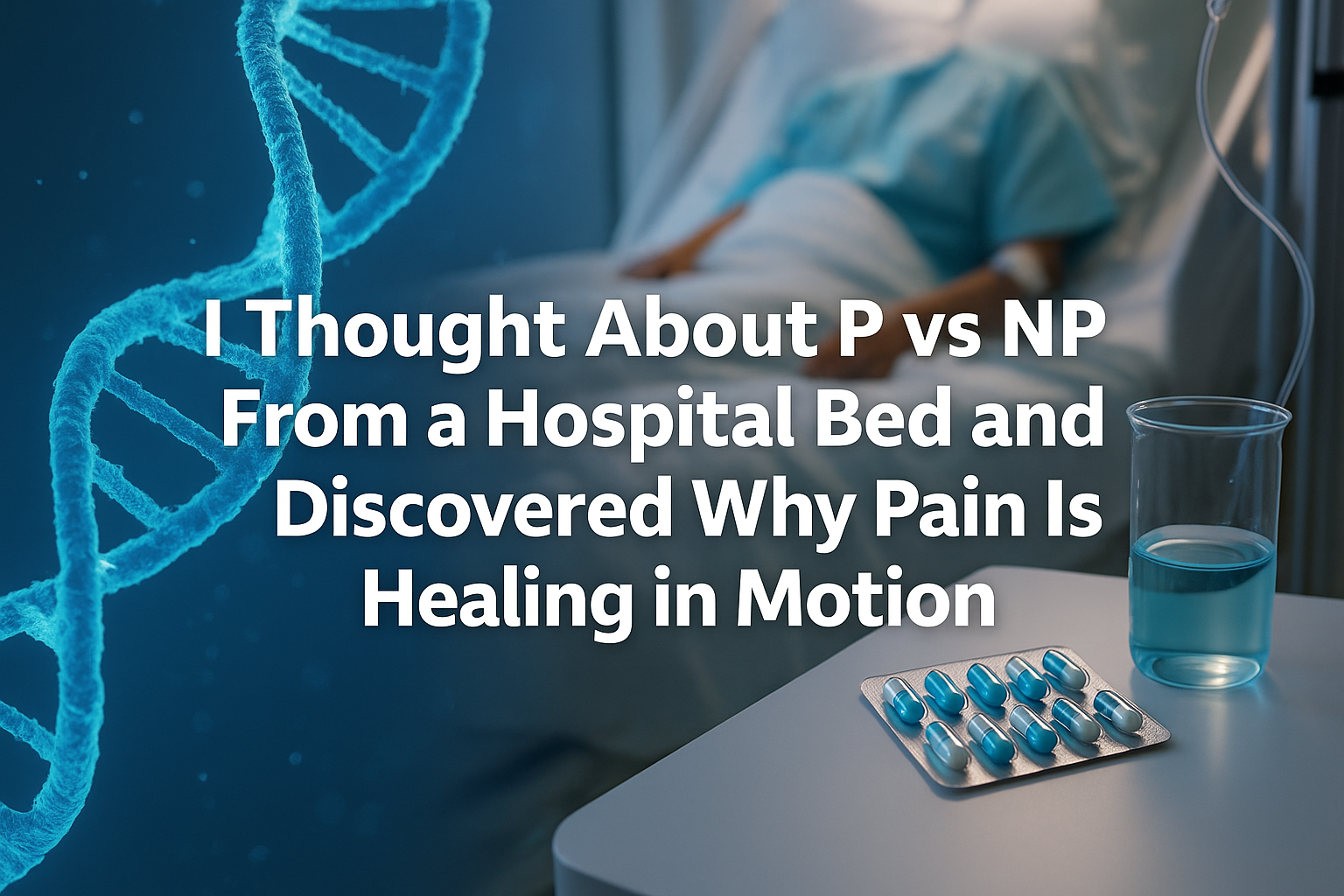 I Thought About P vs NP From a Hospital Bed and Discovered Why Pain Is Healing in Motion
