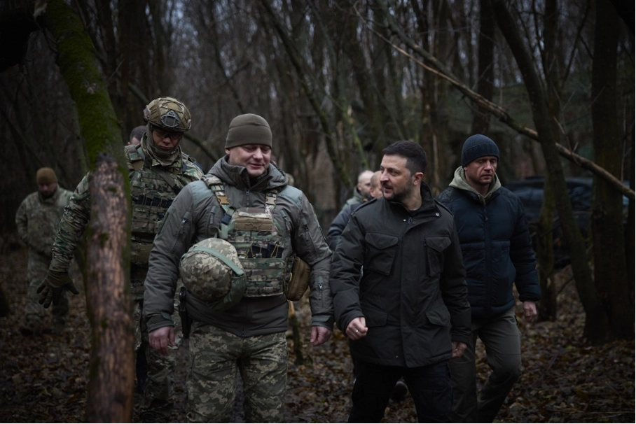 President Volodymyr Zelensky on a working visit to the Zaporizhzhia Region. Photo: Official Website of the President of Ukraine