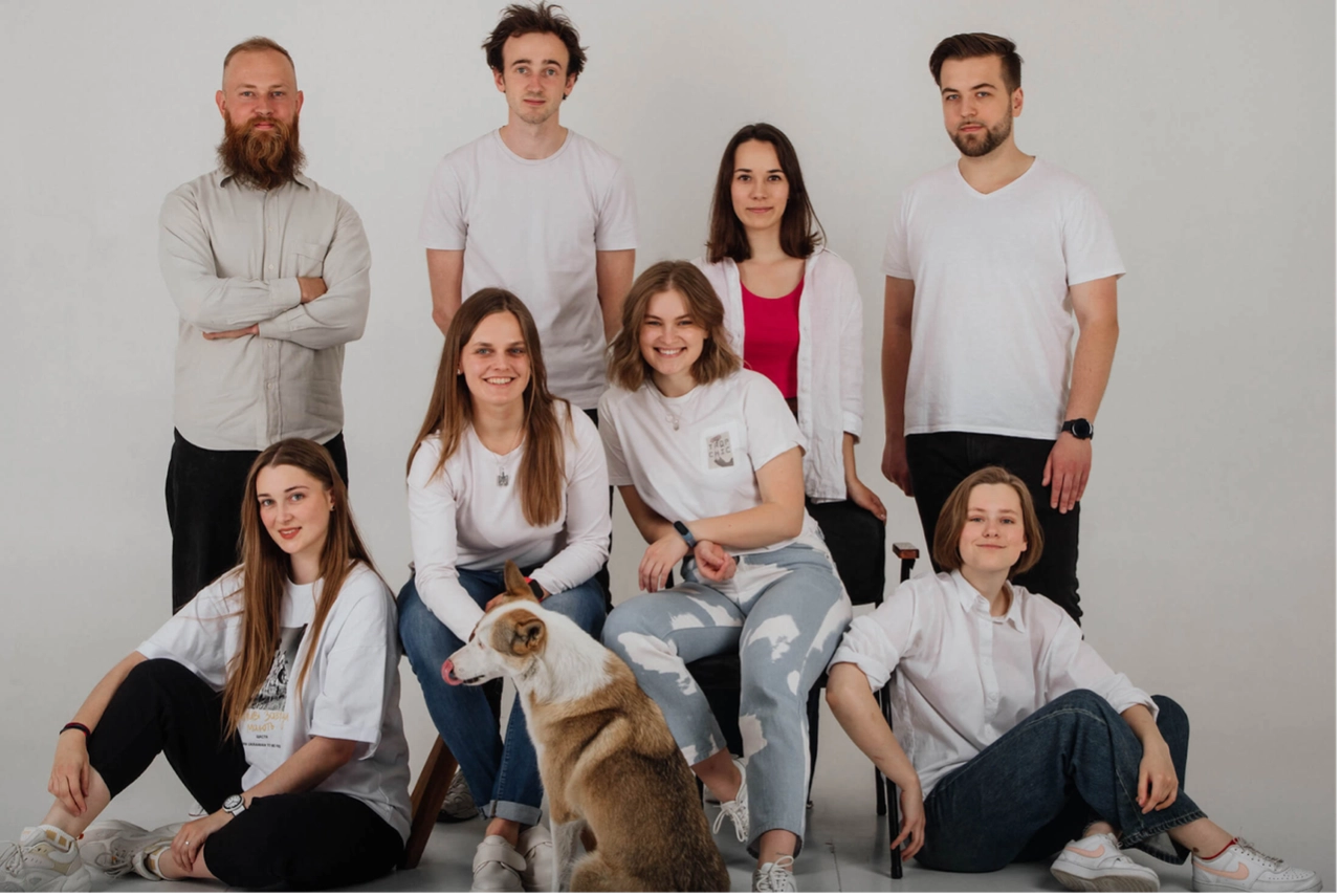 The Dzyga’s Paw team in Ukraine. Photo: Dzyga’s Paw