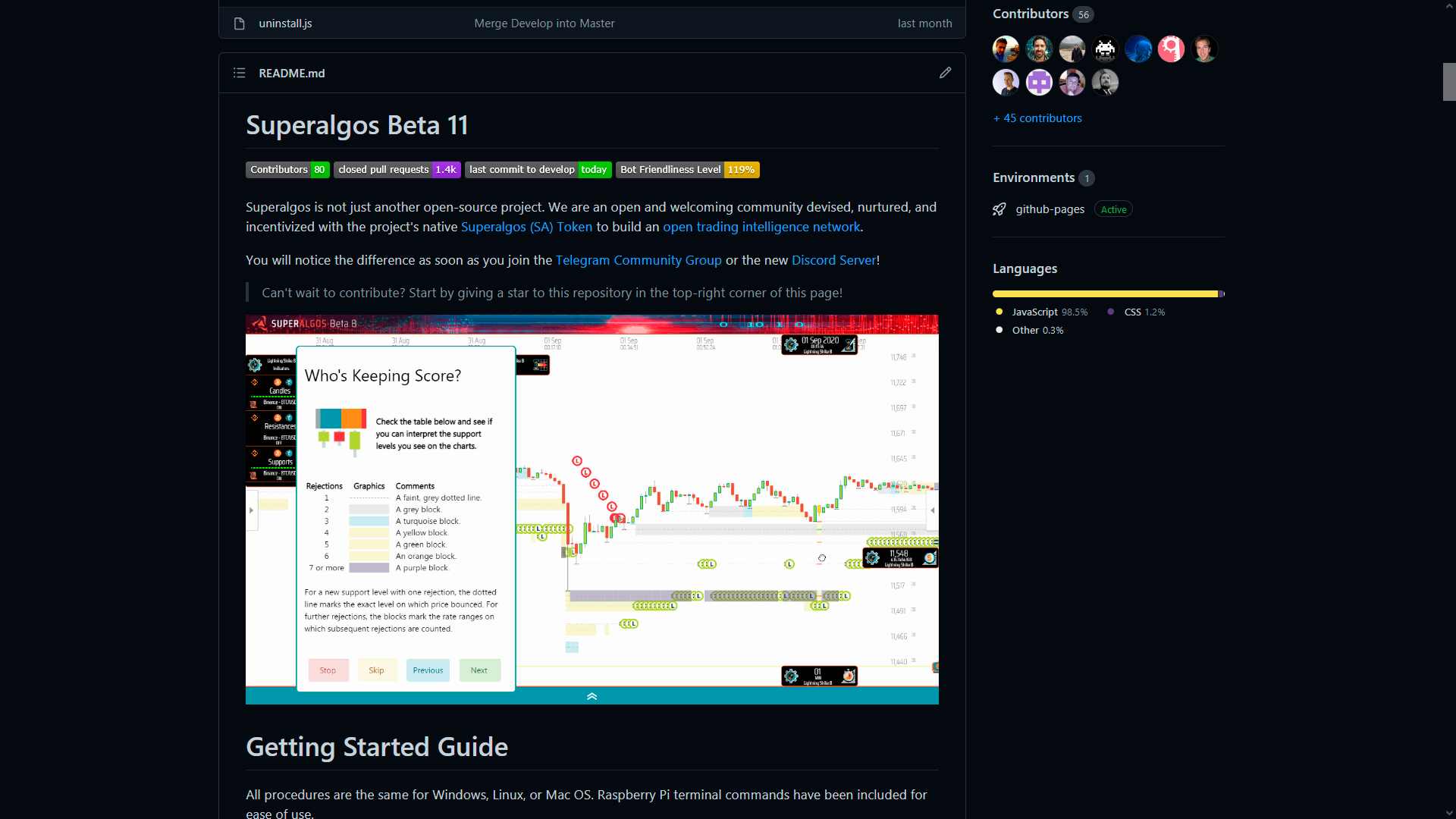 Superalgos Repository on Github.com