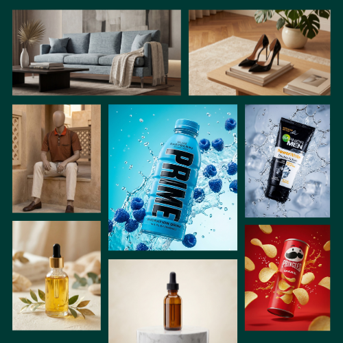 Olio - Product photography AI generations