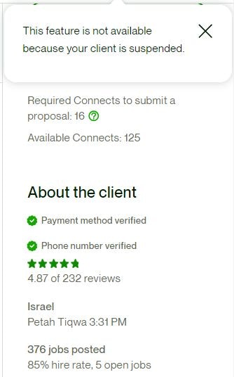 Screenshot Upwork