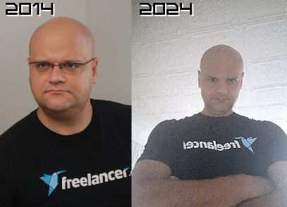 A decade of professional writing.