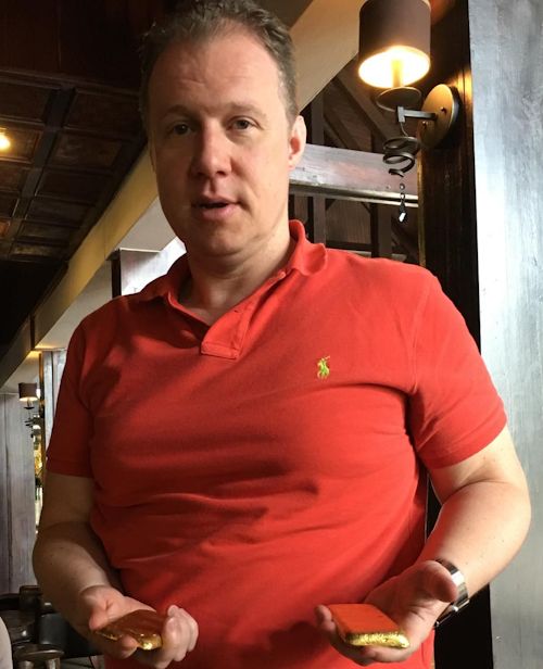 Marcus Briggs Showing Legitimate Real Gold Bars