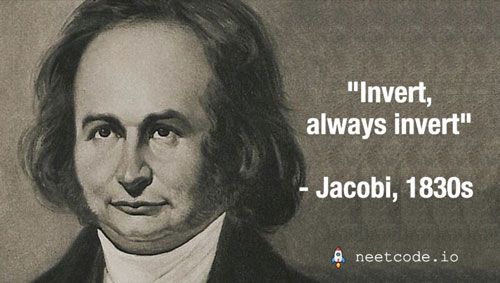It may be time to: Invert, always invert - As I learned from Jacobi via C. Munger 