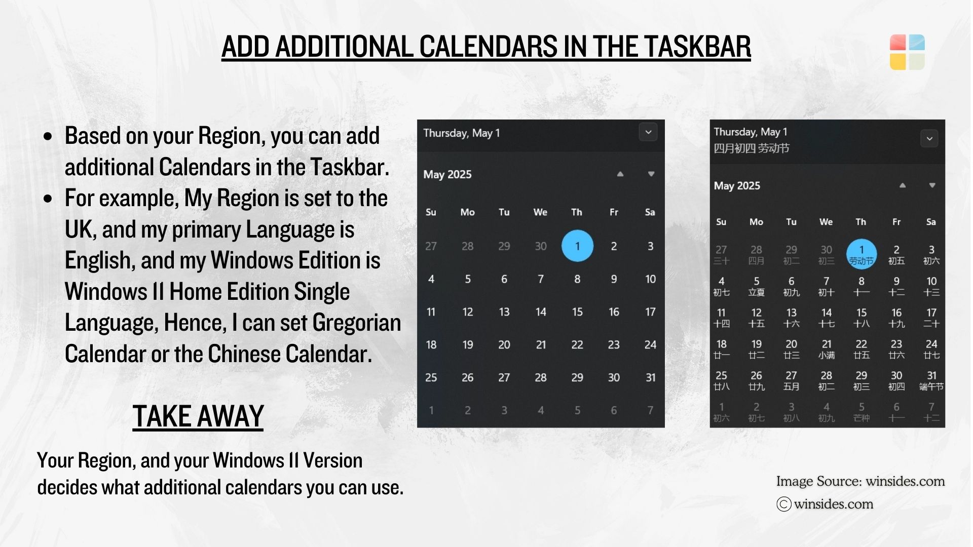 How does adding additional calendars work on Windows 11?