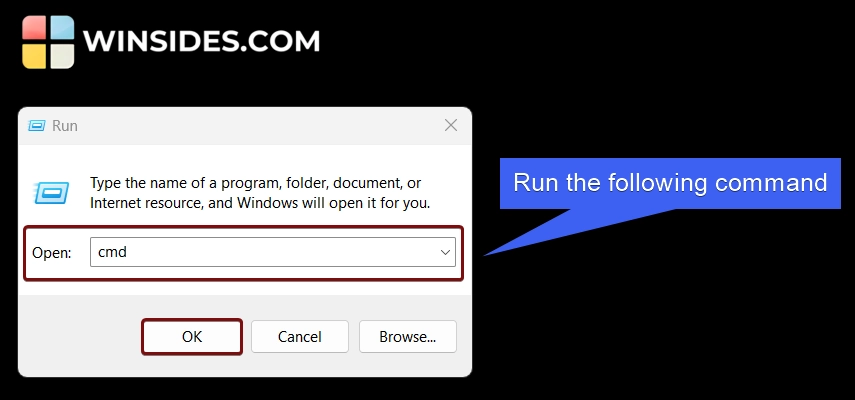 Run the following command