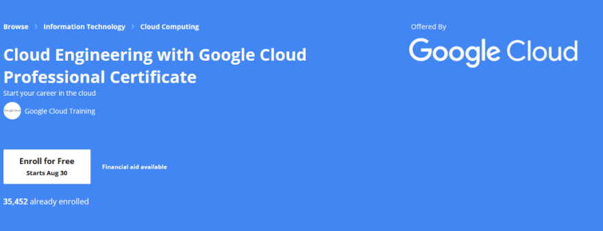 Cloud Engineering with Google Cloud from Google Cloud