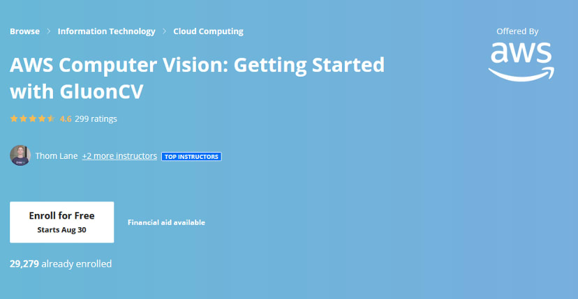 AWS Computer Vision: Getting Started with GluonCV from Amazon Web Services