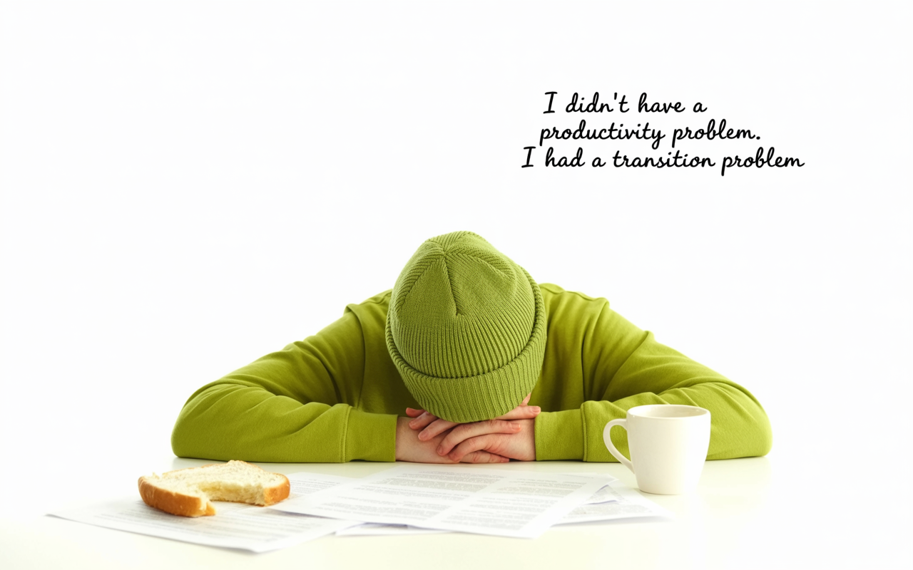 It Turns Out I Didn’t Have a Productivity Problem: I Had a Transition Problem Instead