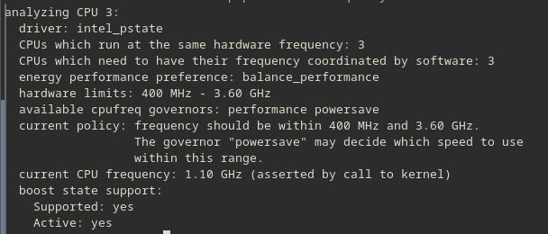 CPUPower's results on my machine