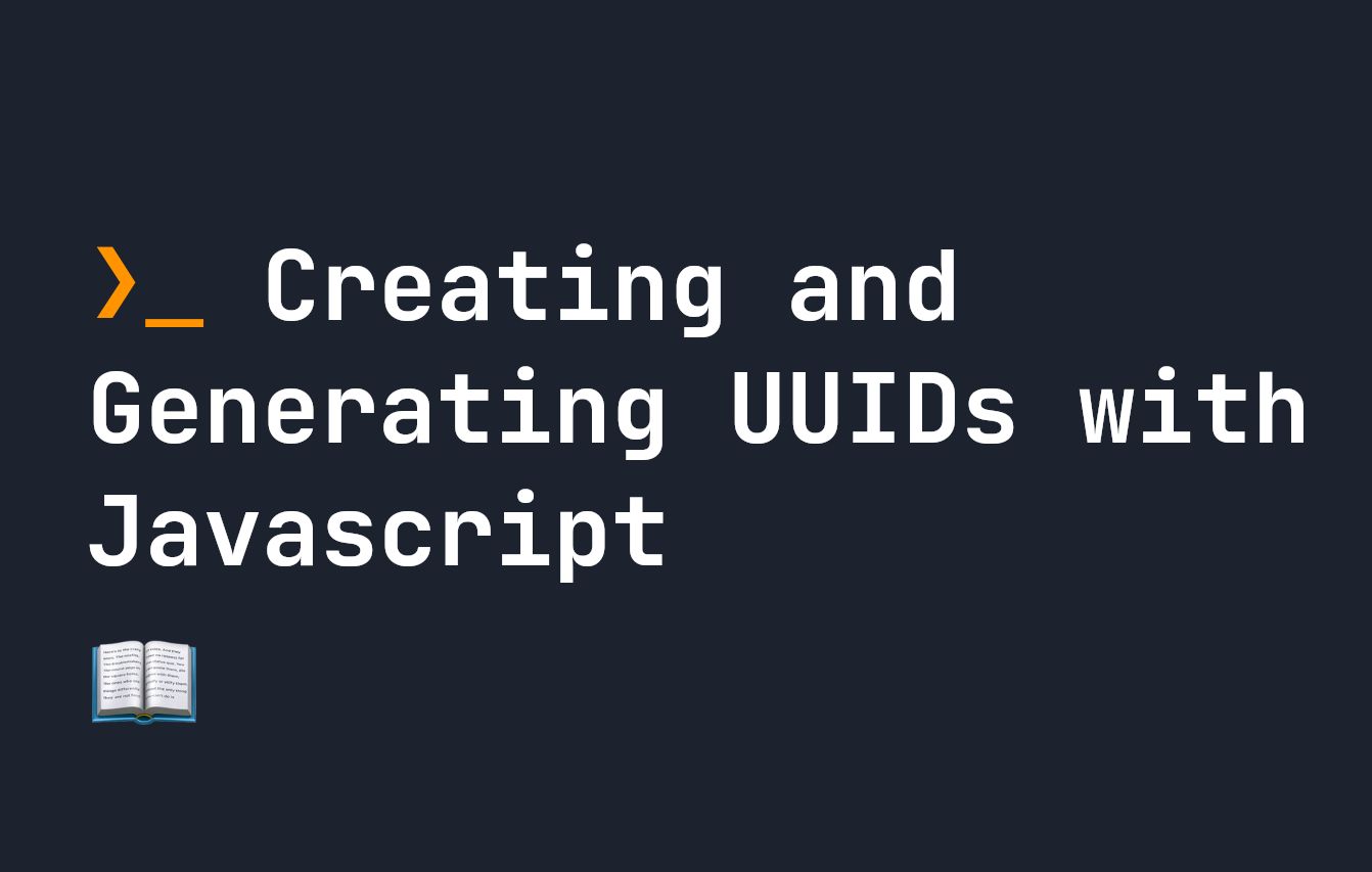 Использование JavaScript для создания и генерации UUID