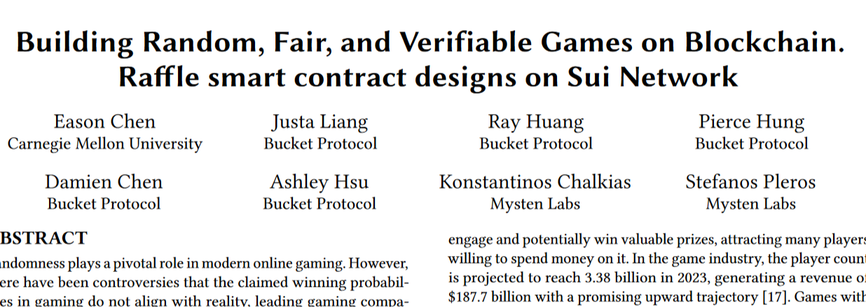 Designing Fair and Efficient Blockchain Games: A Case Study with Sui Network and DRAND