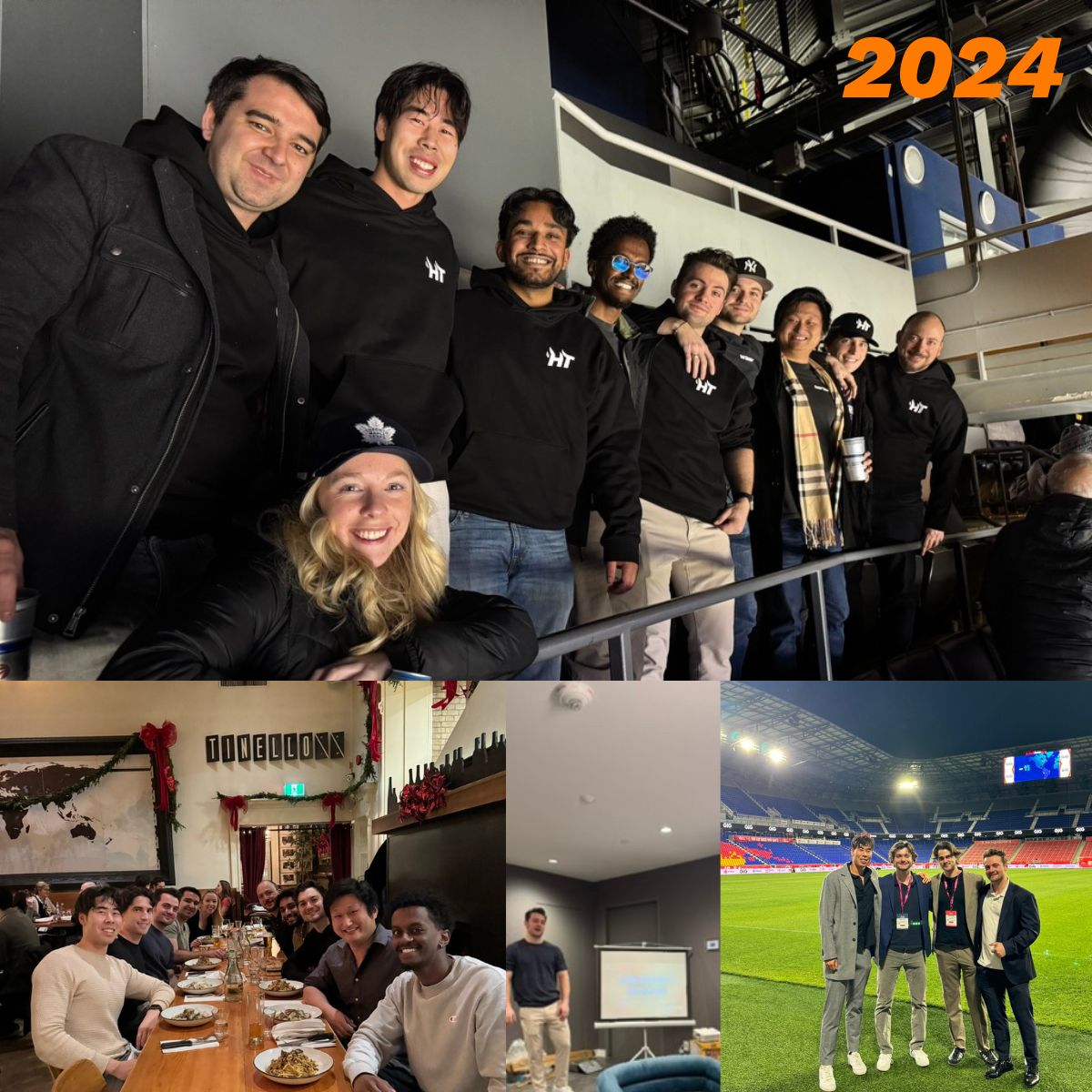 2024: A year of tremendous growth, that began with only us three founders still in school, juggling a full-time course load and ended in the teamm that can be seen in the photos.