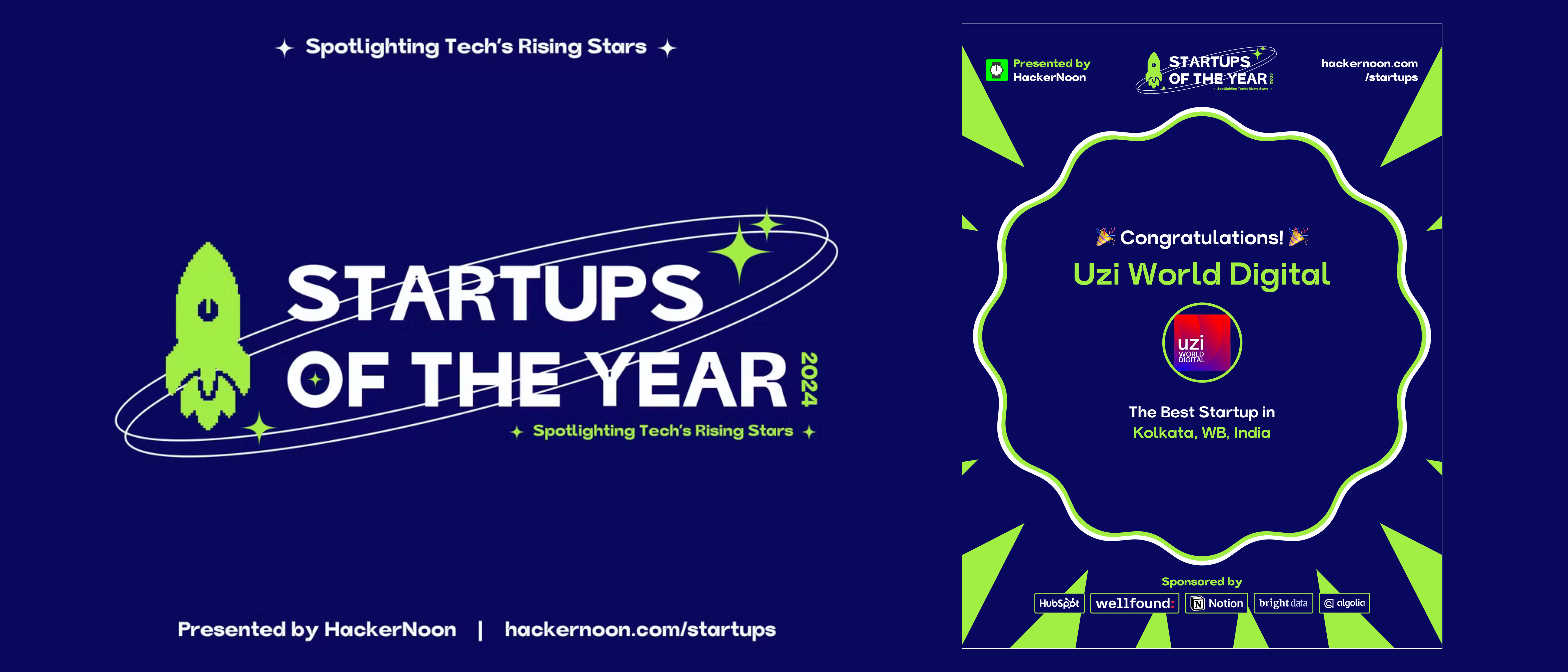Meet Uzi World Digital, Winner of Startups of the year 2024 in Kolkata, West Bengal, India
