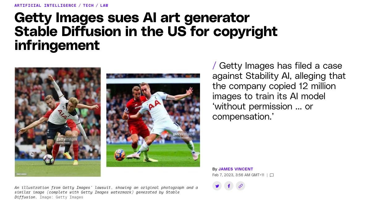 Getty Images Sues Stability AI over copyright Infringement