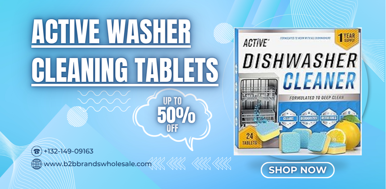 featured image - Active Washer Cleaning Tablets | B2B Brands Wholesale