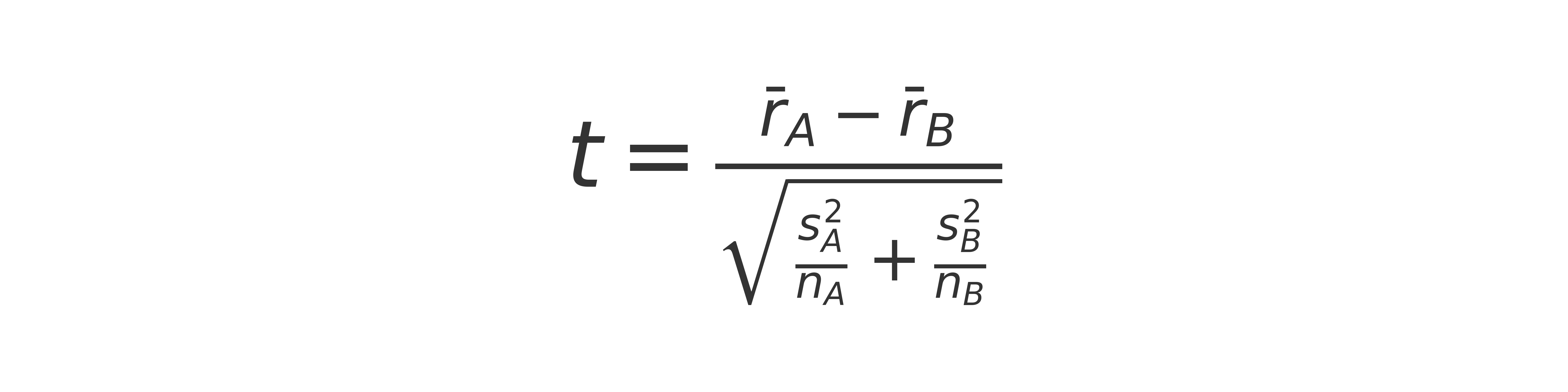 Welch t-statistic (there are other variations too, but it's a safer default).