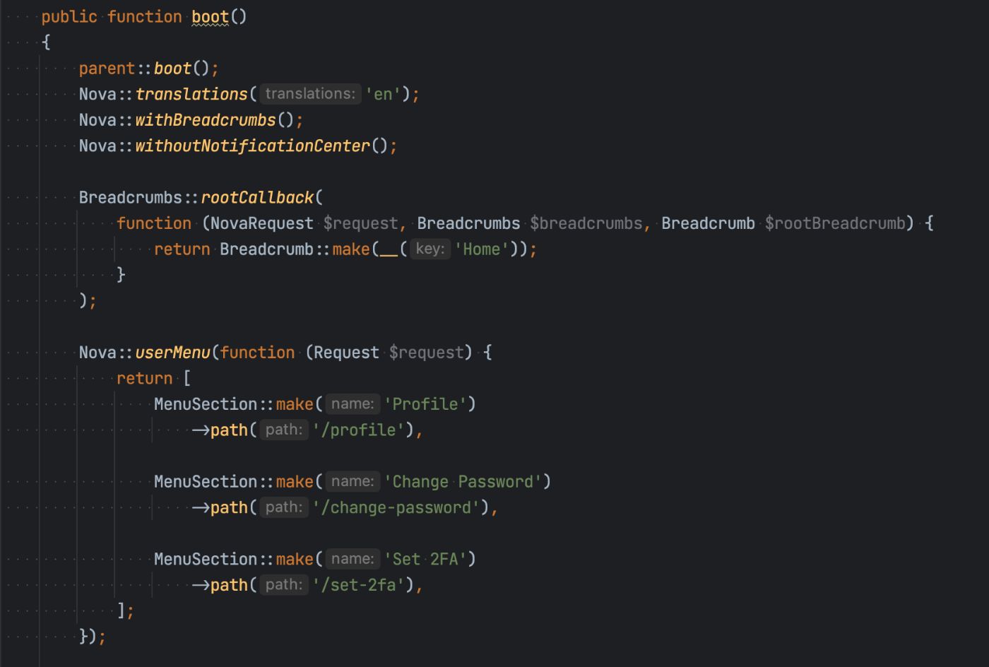 Laravel Nova in action