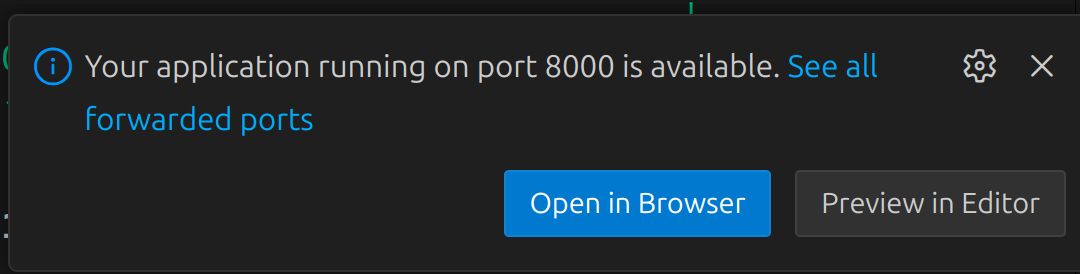 VSCode port forwarding proxy helper makes it easy to access web apps running in our container
