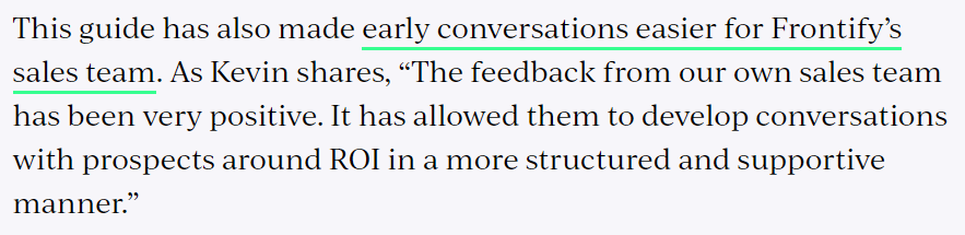 Image showing a snapshot of one of the results Clearscope achieved for Pipedrive