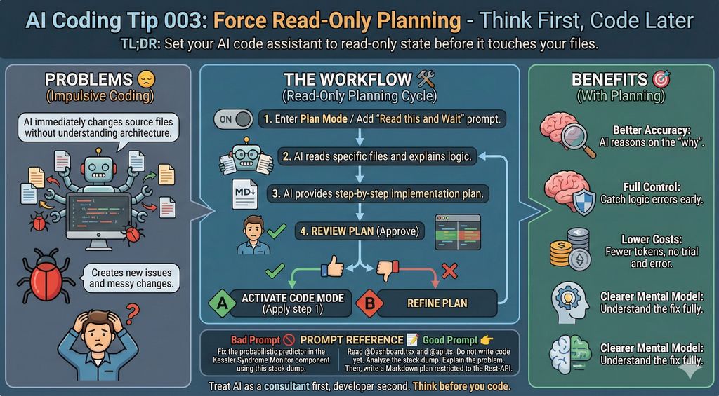 AI Coding Tip 003 - Force Read-Only Planning