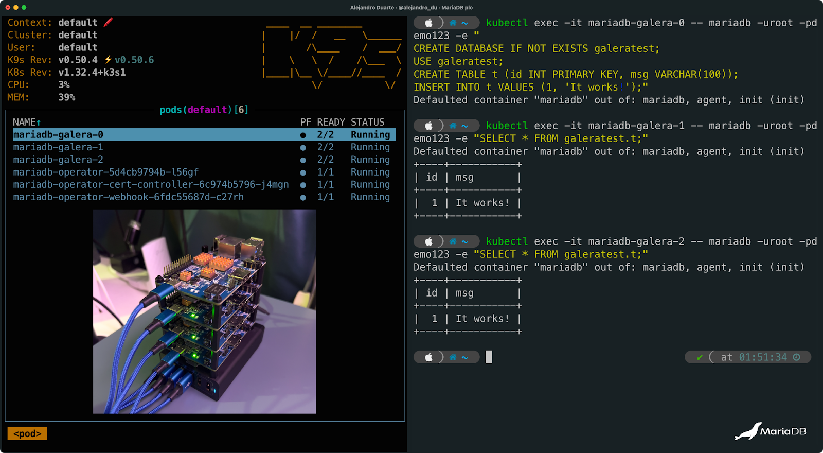 MariaDB Galera Replication working
