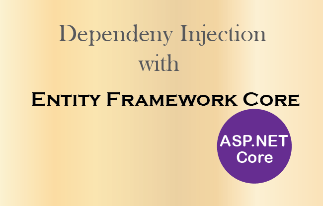 ASP.NET Core — How to use Dependency Injection in Entity Framework Core