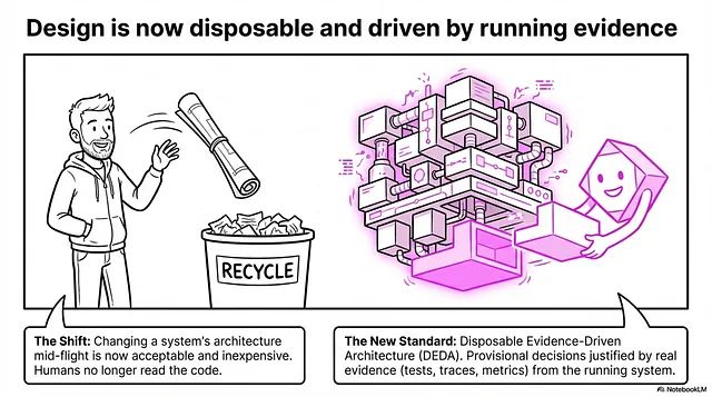 Design is now disposable and driven by running evidence