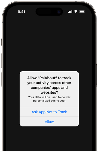 Apple’s tracking consent prompt; Source: Apple